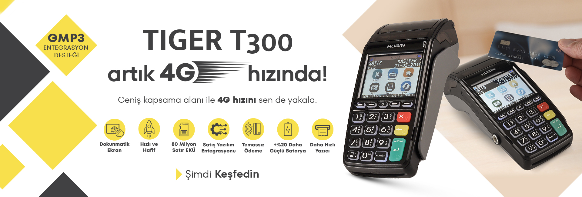 Hugin Tiger T300 - 4G Hızında Yazarkasa